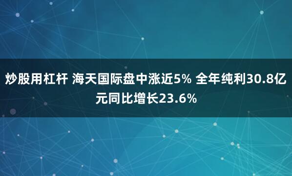 炒股用杠杆 海天国际盘中涨近5% 全年纯利30.8亿元同比增长23.6%